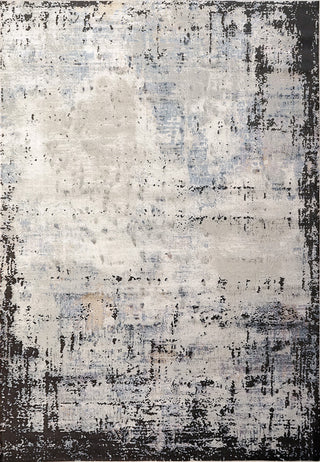 Mehari Gray and Silver Area Rug, 5.3'x7.7'