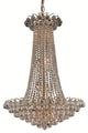 Elegant Godiva Dining Room Light, Gold Finish With Royal Cut Crystal