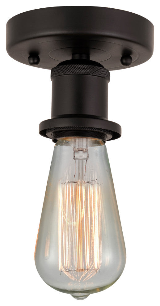 Innovations 616-1F-OB Bare Bulb 1 Light 2" Semi-Flush Mount