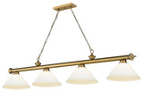 Zlite 2306-4RB-AMO14 4-Light Billiard, Matte Opal