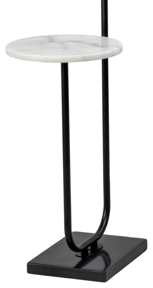 Nuloom 60" Marble/Iron Modern Tray Floor Lamp