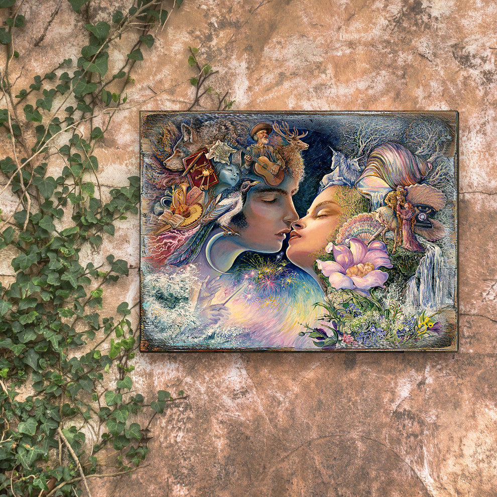 prelude to a kiss Wall and Table Top Wooden Decor, 24x18