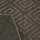 Curacao Custom Cut Indoor Outdoor Area Rug, Pewter, 4x10