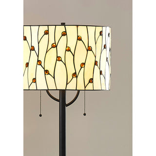 Vines Tiffany Glass Floor Lamp, Natural