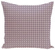 Retro Funk Geometric Print Pillow, Deep Plum, 26"x26"
