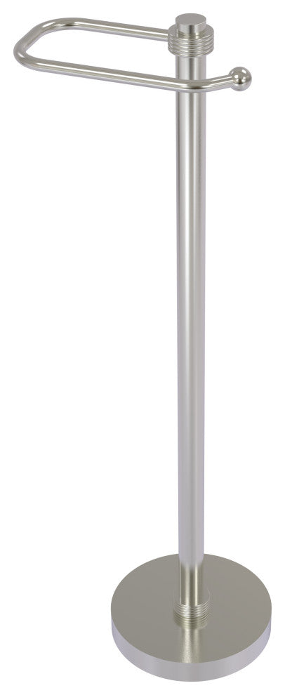 European Style Toilet Tissue Stand, Satin Nickel