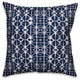 Navy and White Shibori 18x18 Outdoor Throw Pillow