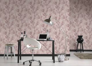 Floral Textured Wallpaper Featuring Tree Branches And Leaves, 374204