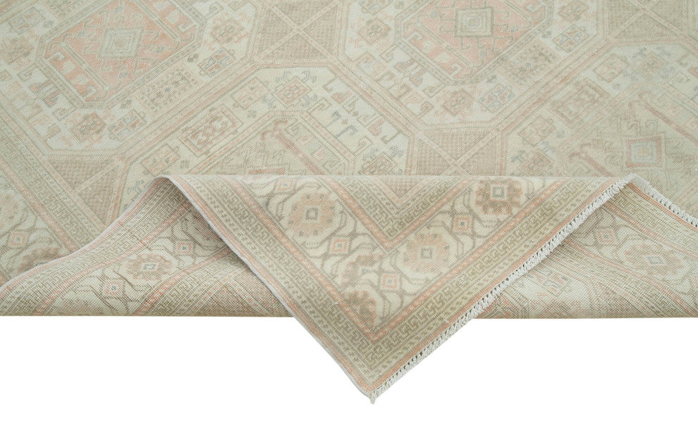 Rug N Carpet - Hand-knotted Turkish 6' 6'' x 9' 5'' Vintage Area Rug
