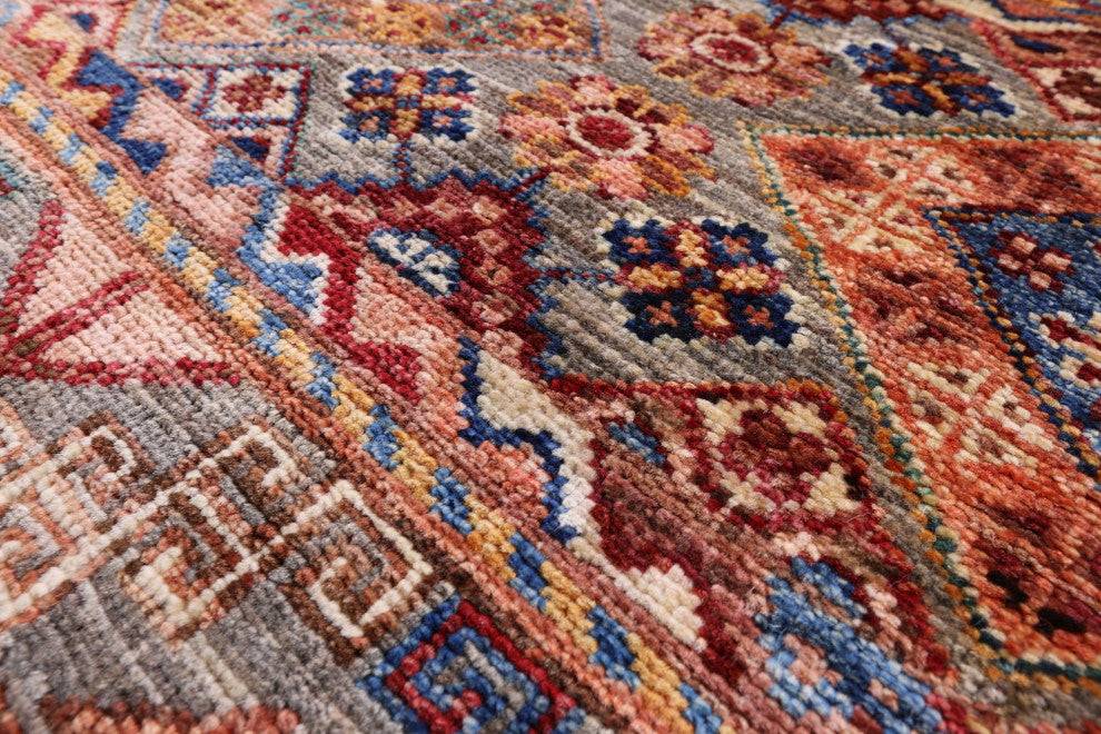 Hand-Knotted Super Kazak Khorjin Runner Rug 2' 8" X 8' 4" Q10470