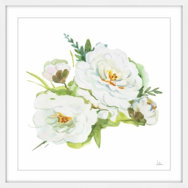 "White Innocence" Framed Painting Print, 18"x18"