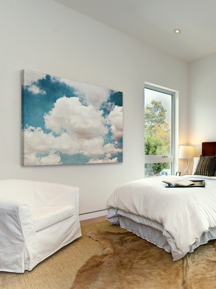 Marmont Hill, "Clouds" Painting Print on Wrapped Canvas, 18x12