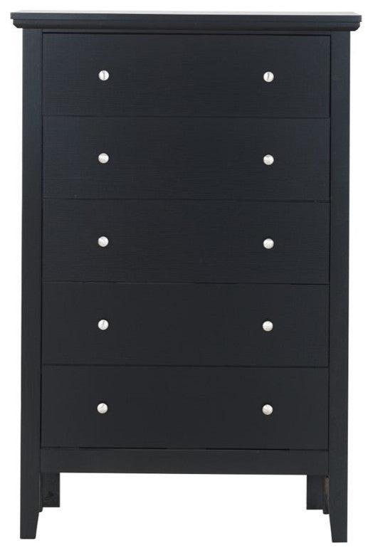 Glory Furniture Primo 5 Drawer Chest in Black