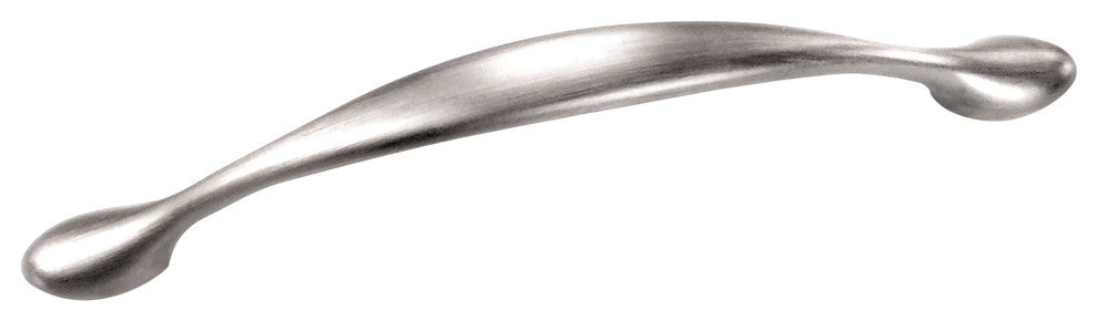 128mm Delano Large Spoonfoot Pull - Brushed Satin Nickel