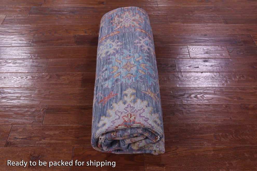 Turkish Oushak Handmade Wool Rug 6' 4" X 9' 3" - Q13380