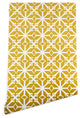 Deny Designs Heather Dutton Diamante Wallpaper, Yellow, 2'x10'