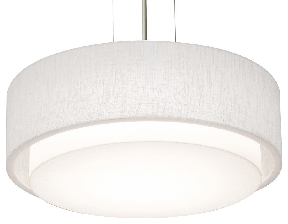 Sanibel 16'' Pendant, Linen White Shade