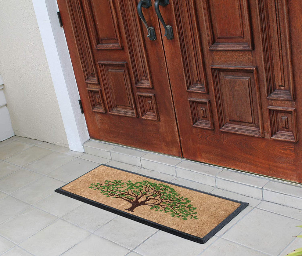 A1HC Natural Coir and Rubber Door Mat 18"x48"
