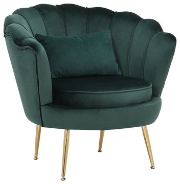 Queen Lounge Chair, Green