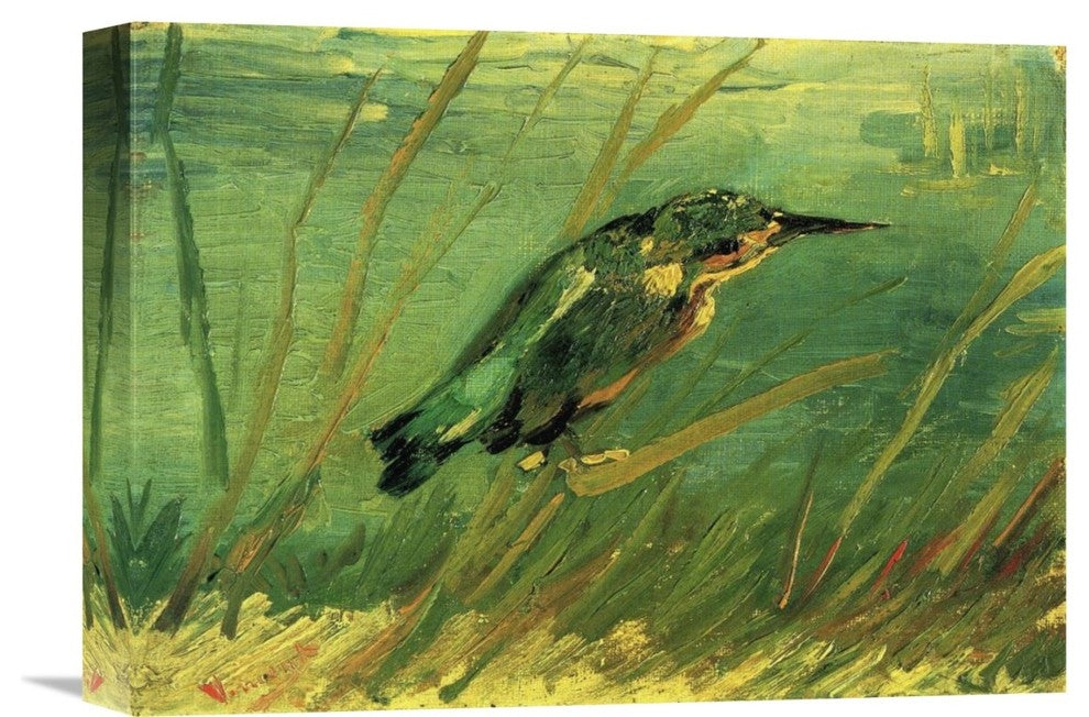 "Kingfisher" Stretched Canvas Giclee by Vincent Van Gogh, 16"x12"