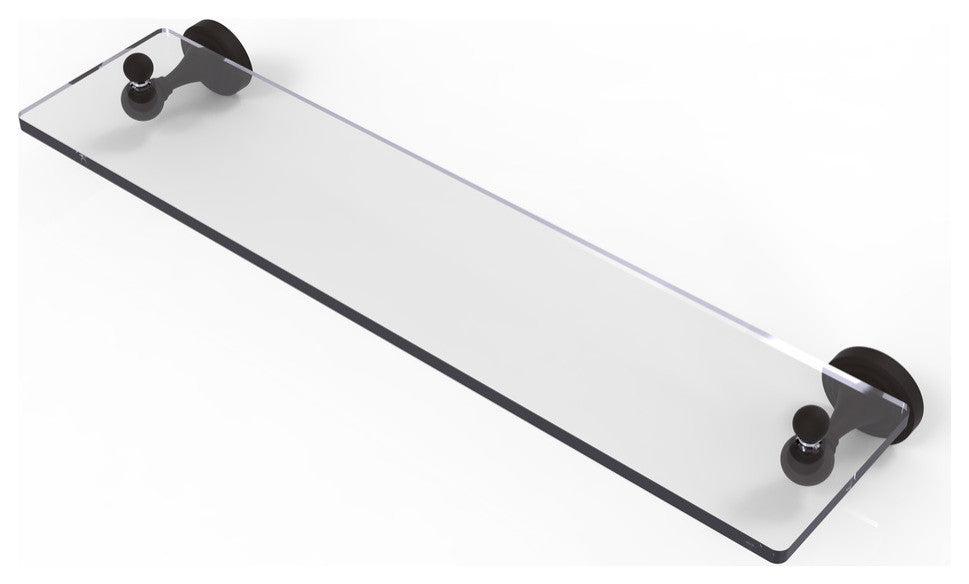 Sag Harbor 22" Glass Vanity Shelf with Beveled Edges, Oil Rubbed Bronze