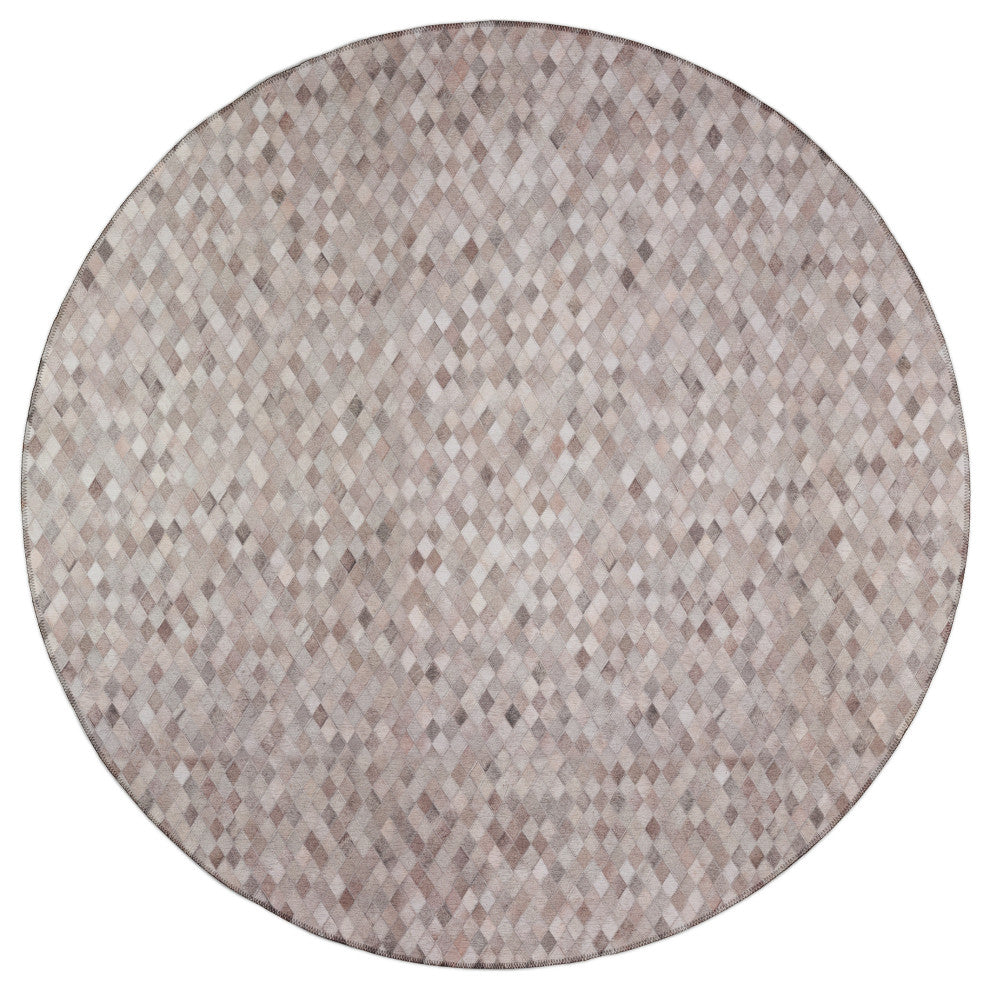 Indoor/Outdoor Stetson SS6 Flannel Machine Washable 10' x 10' Round Rug