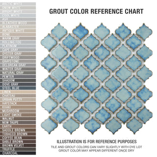 Hudson Tangier Mosaic Floor and Wall Tile, Marine