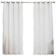 Dotted Tulle Lace 4-Piece Curtain Set, Nordic White, 84"