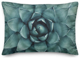 Teal Succulent 14x20 Indoor/Outdoor Pillow