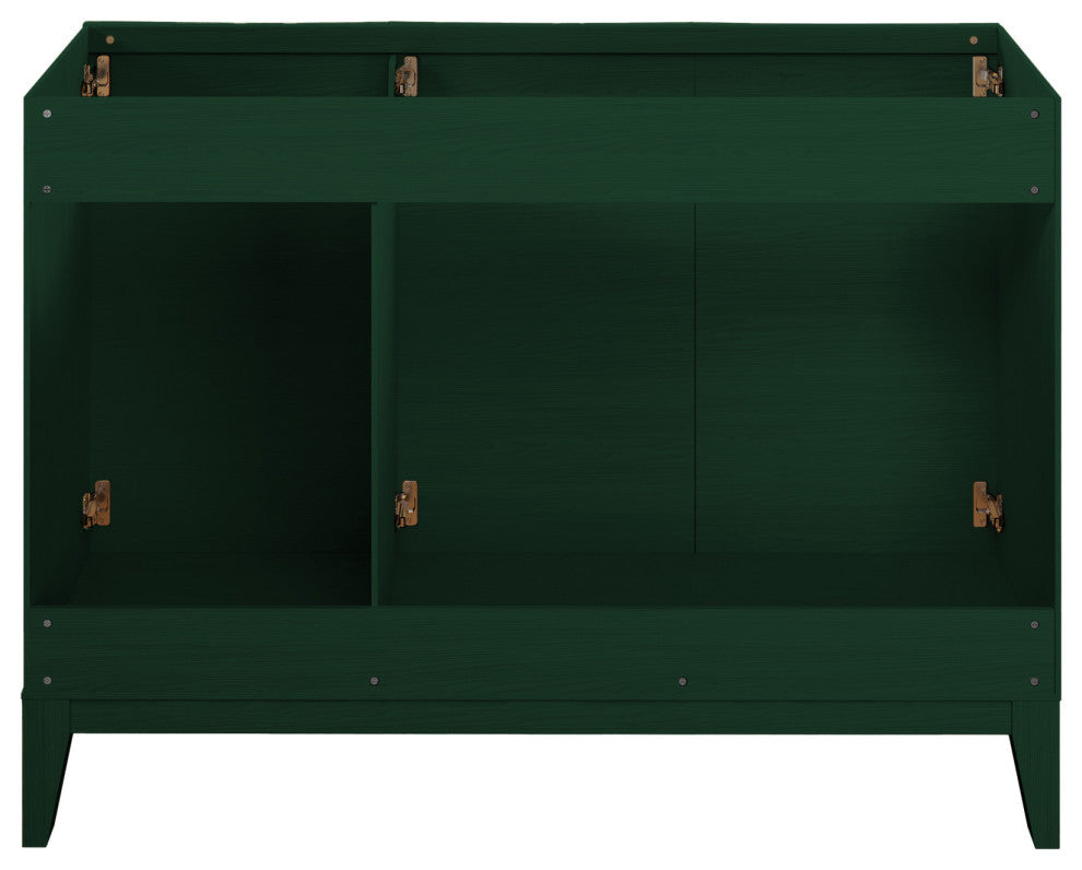 Cascade 48" Freestanding Bathroom Vanity Cabinet Without Top, Green Oak