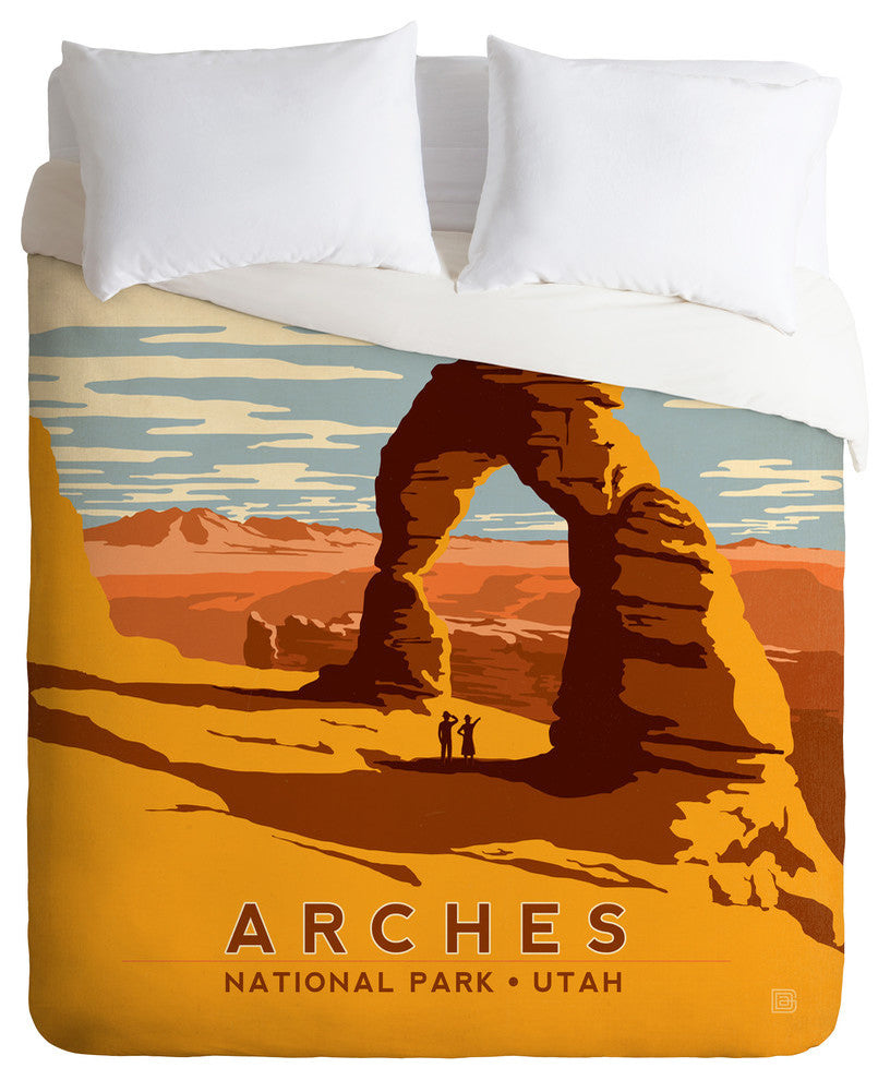 Deny Designs Anderson Design Group Arches Duvet Cover - Lightweight