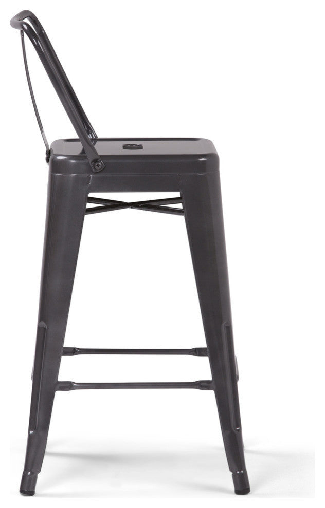 Rayne 24 inch Metal Counter Height Stool (Set of 2)