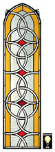 Celtic Knot Work Tiffany-Style Stained Glass Window