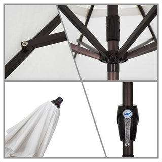 9' Casa Series Patio Umbrella With Pacifica Navy Blue Fabric