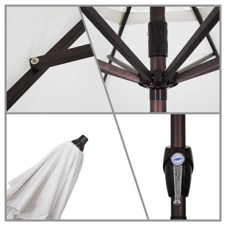 9' Casa Series Patio Umbrella With Pacifica Navy Blue Fabric