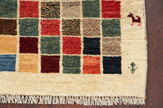 Consigned, Hand-Knotted Traditional Persian Gabbeh Oriental Area Rug, 4'0"X2'10"