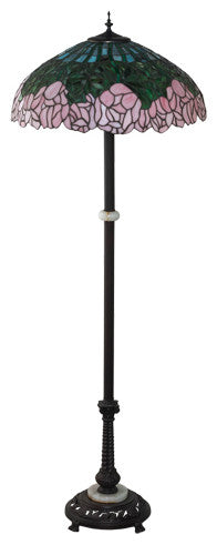 Meyda Lighting 229130 62" High Tiffany Cabbage Rose Floor Lamp