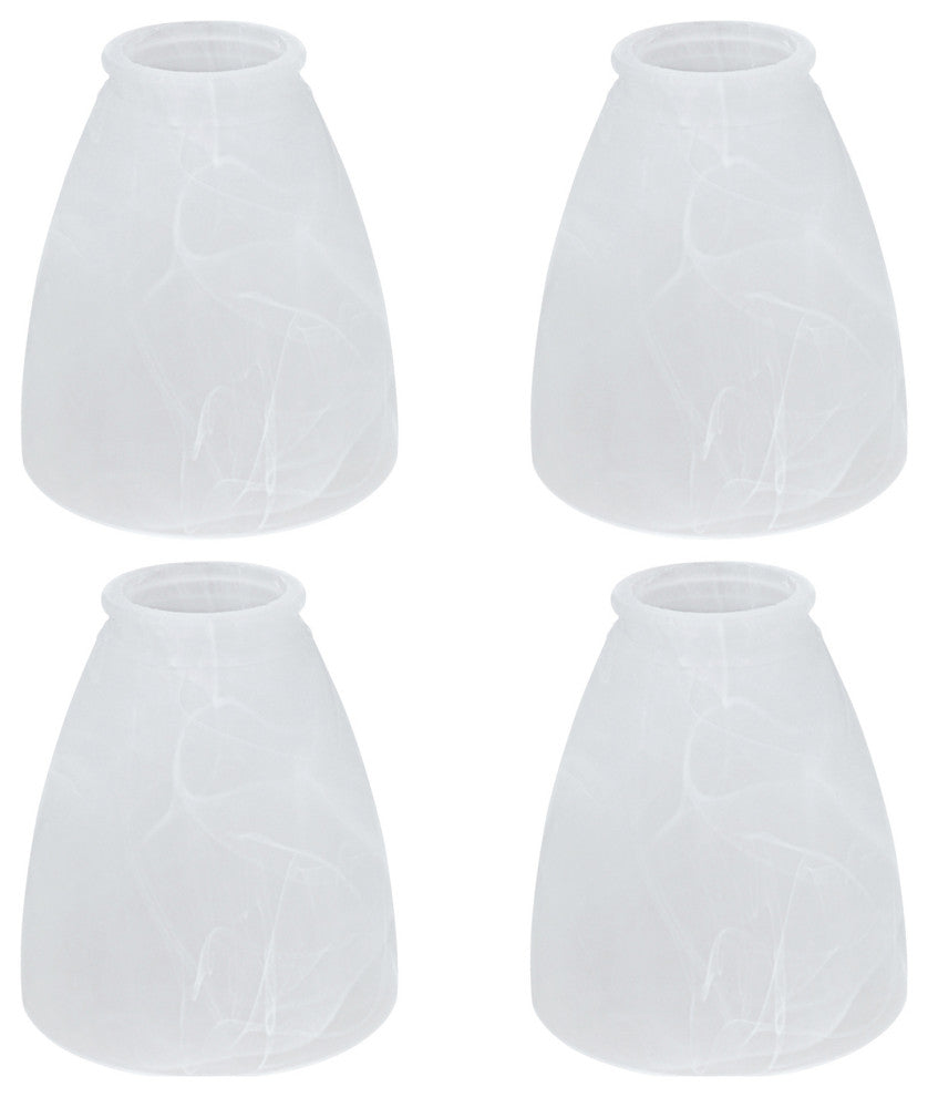 Aspen Creative 23062-4 Alabaster Replacement Glass Shade 4 Pack