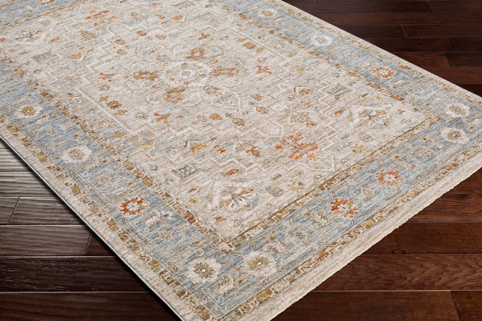 Avant Garde AVT-2316 Traditional Olive/Blue 5'x7'5" Area Rug