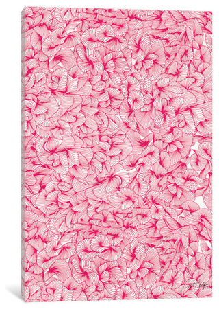 "Abstract Pattern Pink Artprint" by Cat Coquillette, 18x12x1.5