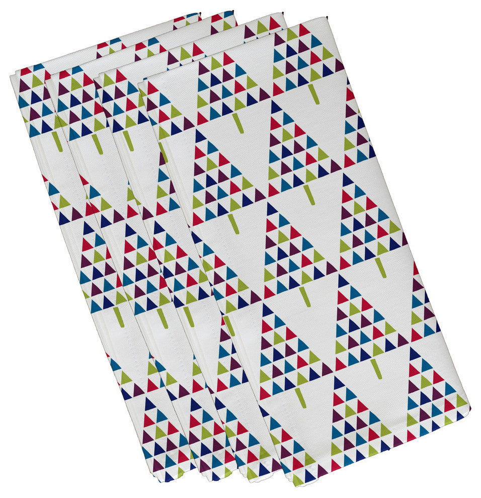 Decorative Holiday Napkin, Set of 4, White