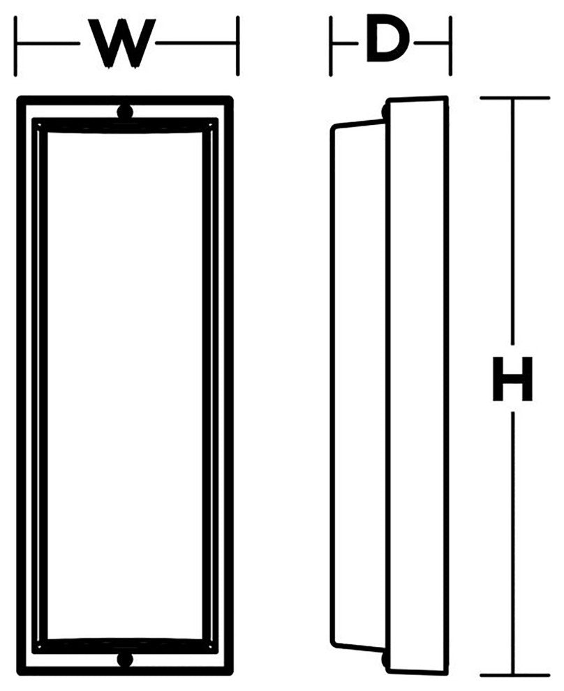 Outdoor 14" LED Wall Pack, White