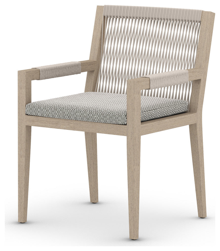 Sherwood Dining Armchair-Brown/Faye Ash
