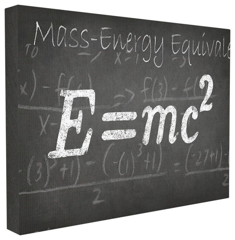 "Mass Energy Equivalent" Oversized Stretched Canvas Wall Art