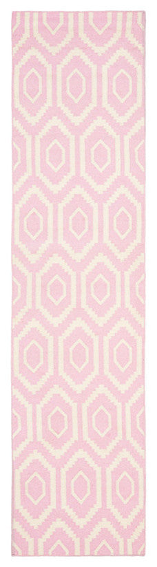 Safavieh Dhurries Dhu556C Pink, Ivory Area Rug