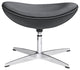 Modern Classics Inner Ottoman Leather, Black