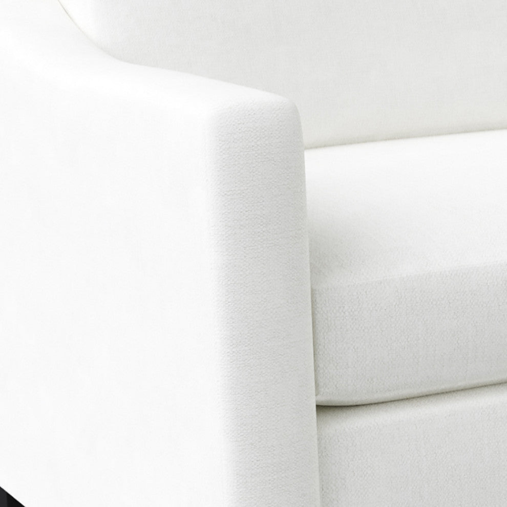 Nativa Interiors Ashley 95" Sofa, Off White, Depth: Deep Plush