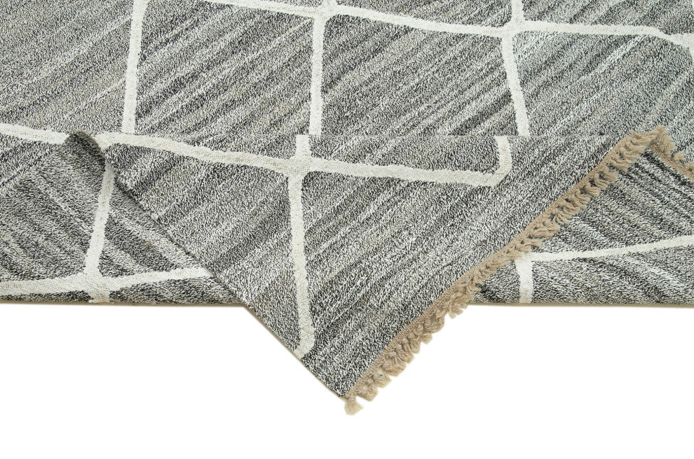 Rug N Carpet - Hand-knotted Turkish 7' 11'' x 10' 5'' Unique Wool Kilim Rug