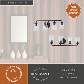 Toledo 4 Light Vanity Matte Black