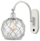 Innovations 518-1W-WPC-G122-8RW-LED 1-Light Sconce, White and Polished Chrome